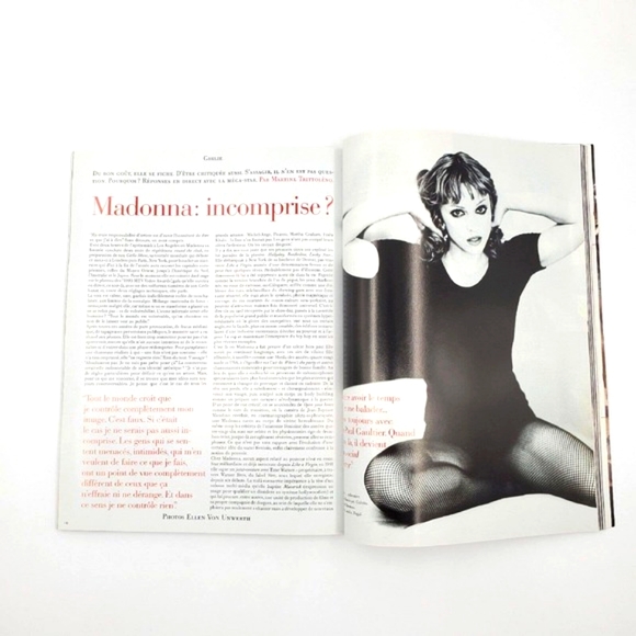 Madonna French VOGUE Paris Cover 1993 Magazine Girlie Show Tour Ad Rare - Picture 4 of 7